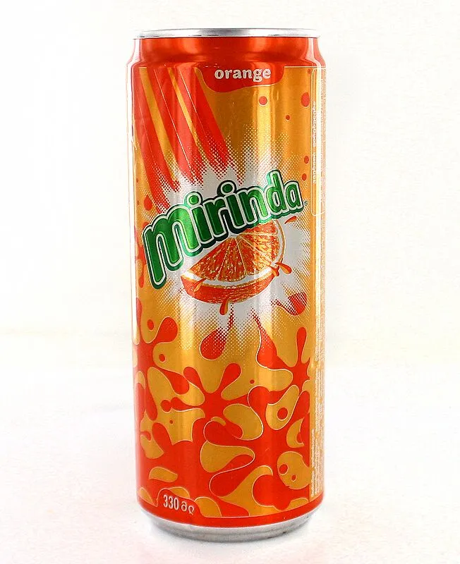Զովացուցիչ գազավորված ըմպելիք նարնջի «Mirinda» 0.33լ 