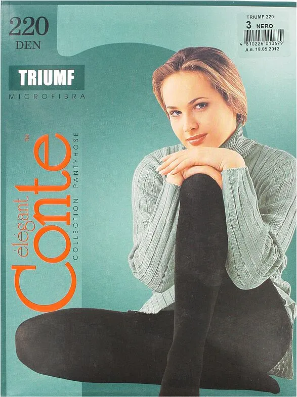 Колготки "Conte Elegant Triumf 220 Den N3" Черный
