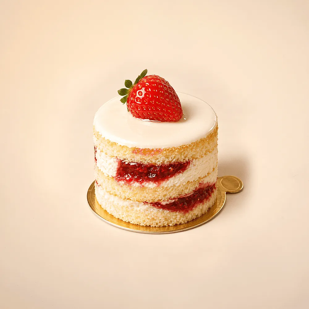 Pastry “SAS Sweet Victoria” with strawberry