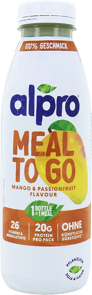 Ըմպելիք սոյայի և վարսակի «Alpro Meal To Go Mango & Passionfruit» 500մլ
