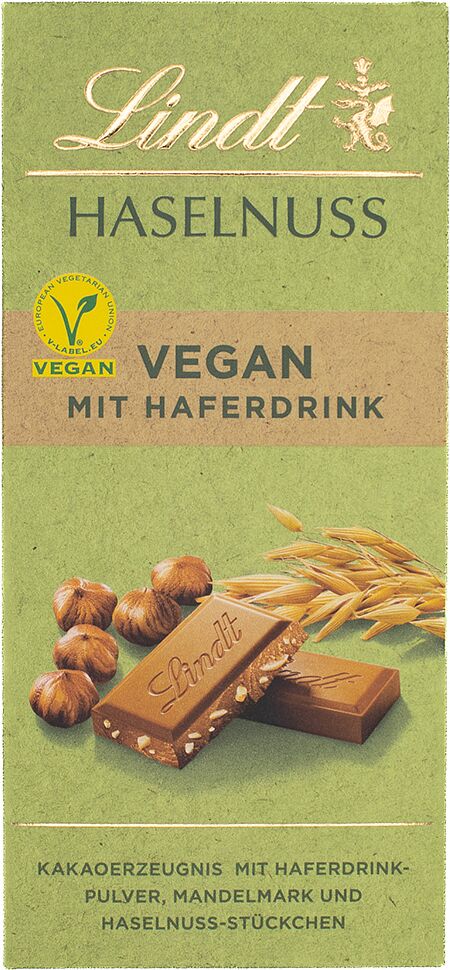 Chocolate bar with hazelnut "Lindt Vegan Haselnuss" 100g

