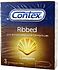 Condoms "Contex Ribbed" 3pcs