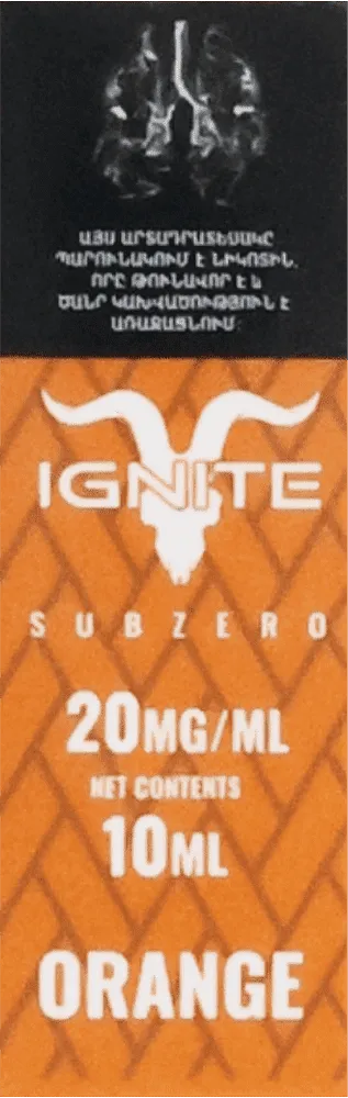 Nicotine solution "Ignite Orange" 10ml
