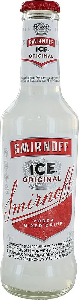 Light alcoholic lemon flavored drink "Smirnoff" 275ml 
