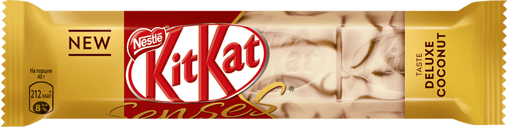 Chocolate bar "Kit Kat Senses Deluxe Coconut" 40g