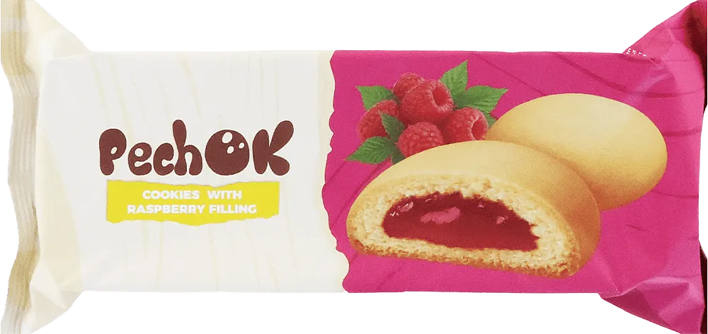 Cookies with raspberry filling "Pechok" 135g
