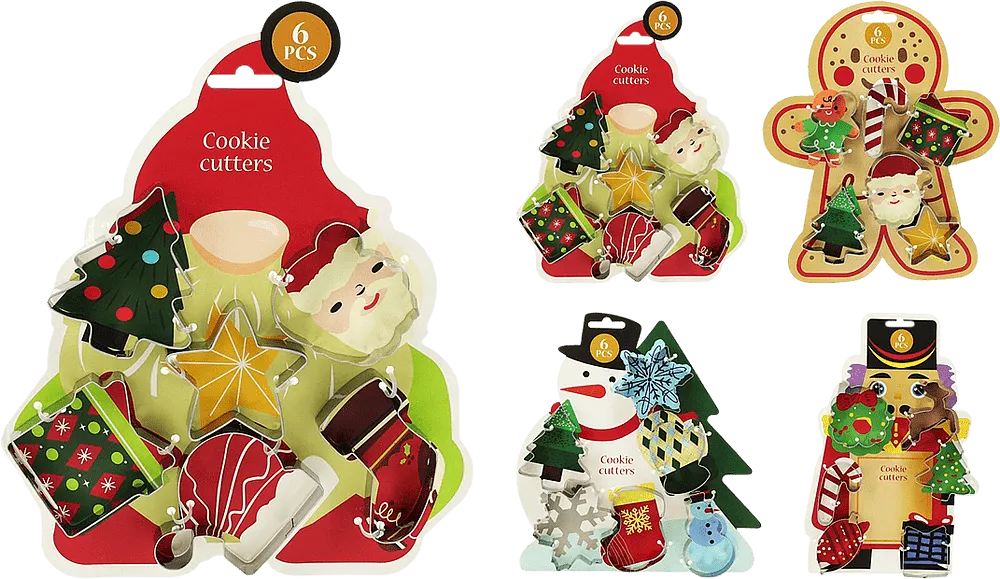 Christmas baking pan 6 pcs

