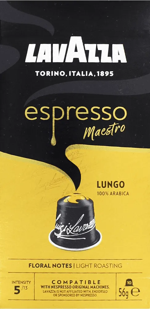 Coffee capsules "Lavazza Espresso Maestro Lungo" 10pcs, 56g

