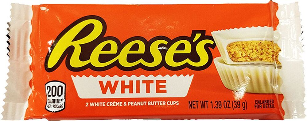 Chocolate candies "Reese's White" 39g
