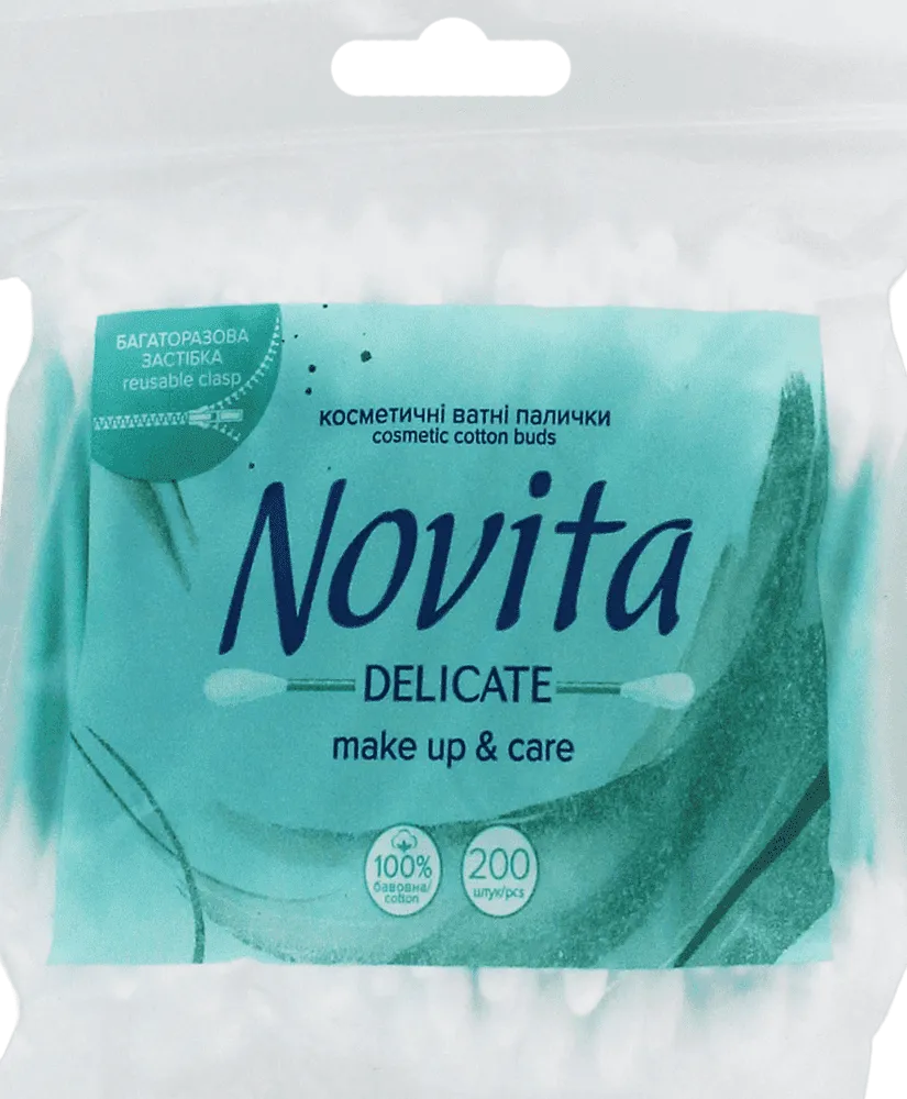 Cotton buds "Novita Delicaten" 200 pcs
