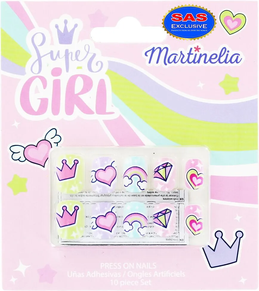 Kids press on nails "Martinelia"
