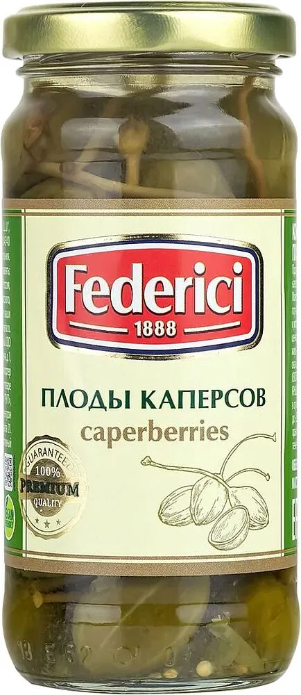 Marinated capers "Federici" 230g
