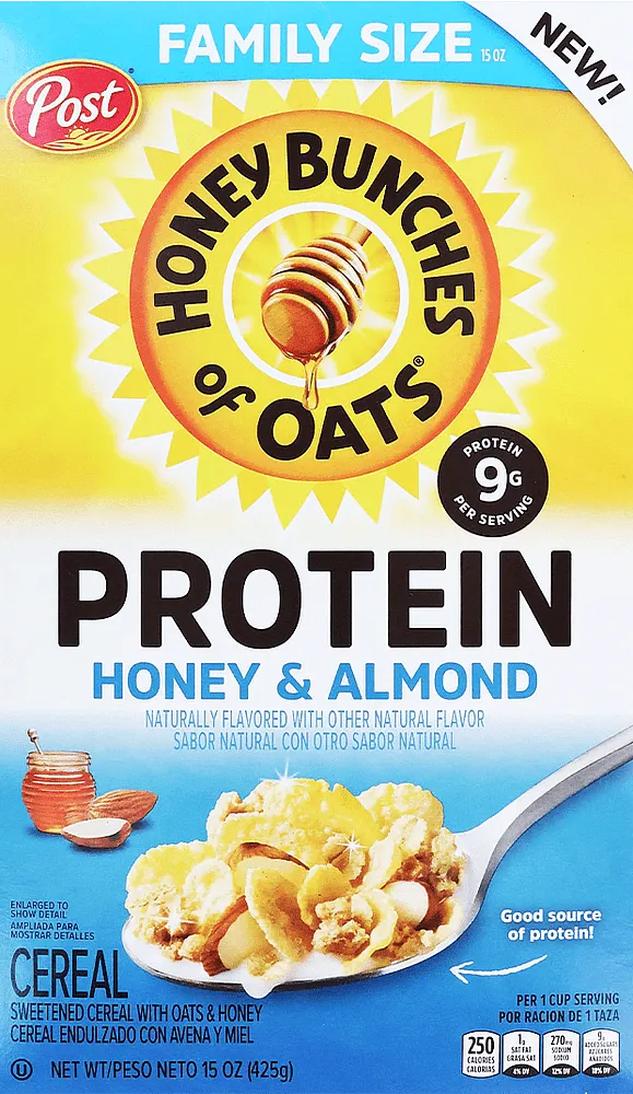 Պատրաստի նախաճաշ «Post Protein Honey & Almond» 425գ