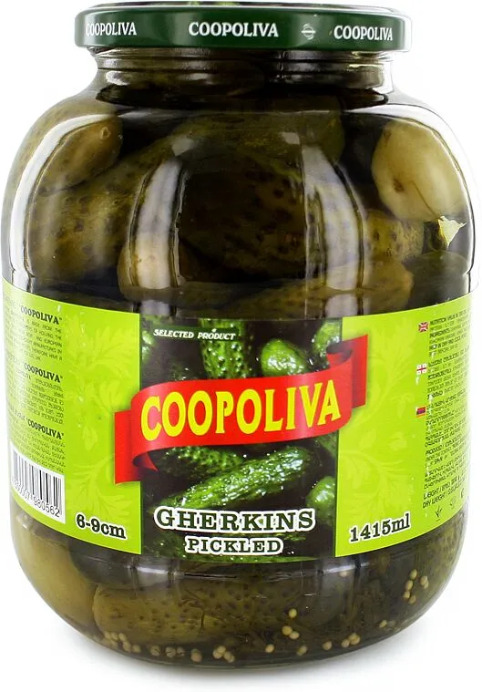 Pickled cornichons "Coopoliva" 1.415g