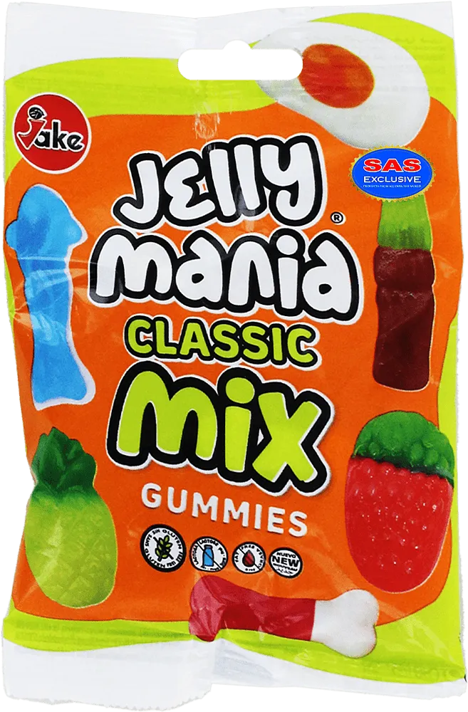 Jelly candies "Jake Jelly Mania Classic Mix" 100g
