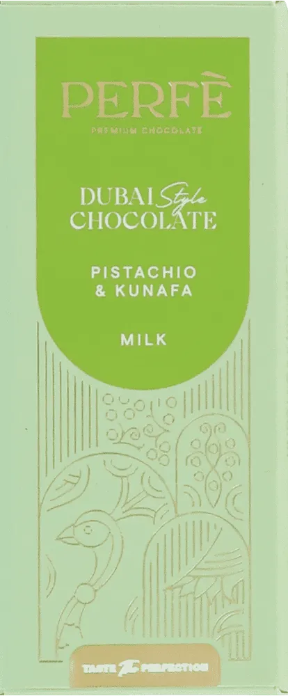 Chocolate bar with pistachios & kunafa "Perfe Dubai Chocolate" 100g±3%
