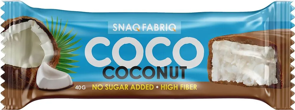 Protein bar with coconut flavor "Snaq Fabriq Coco coconut" 40g
