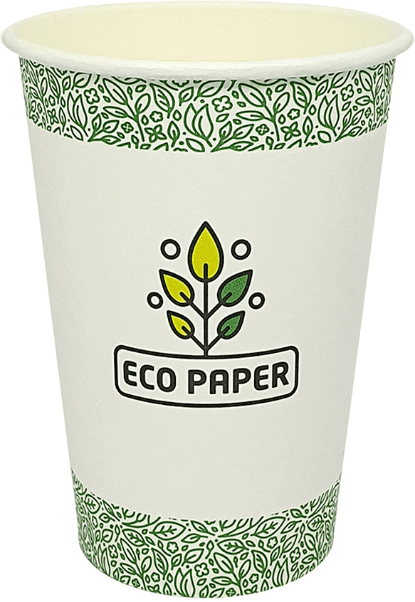 Disposable big paper cups "Eco Paper" 6 pcs
