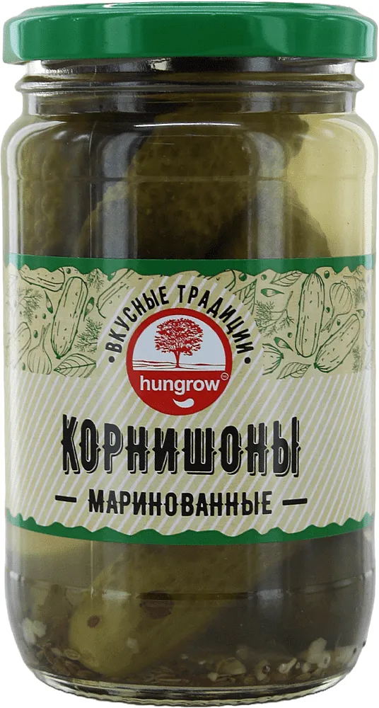 Pickled cornichons "Hungrow" 340g