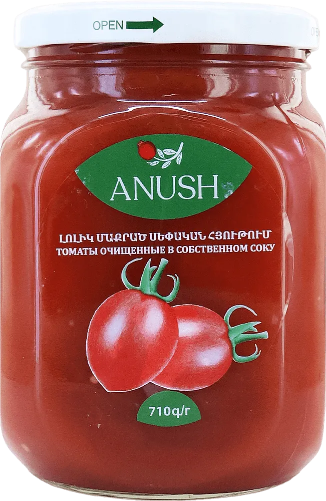 Tomatoes in own juice "Anush" 710g
