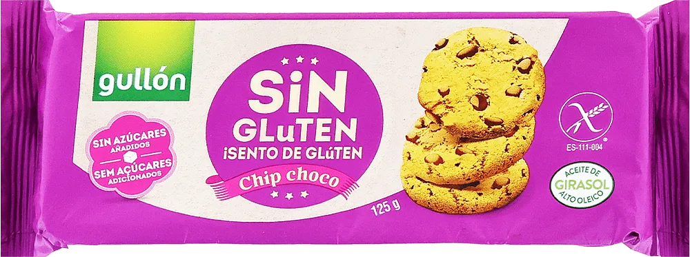 Թխվածքաբլիթ շոկոլադի կտորներով «Gullon Chip Choco» 125գ