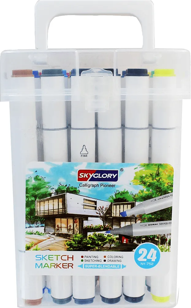 Colour markers "Skyglory" 24 pcs
