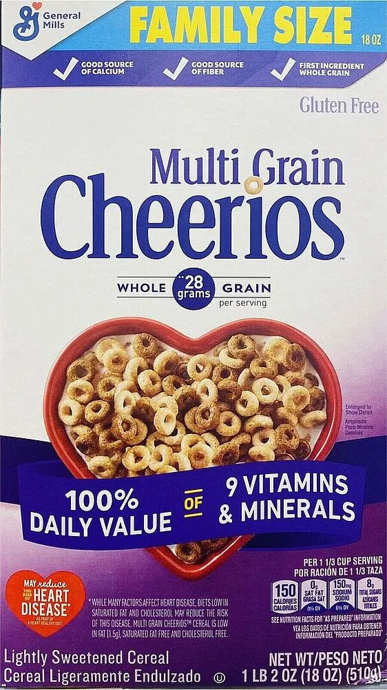 Ready breakfast "General Mills Cheerios" 510g