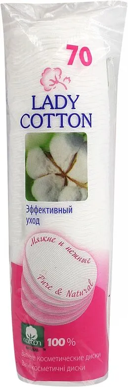 Cotton pads "Lady Cotton" 70 pcs