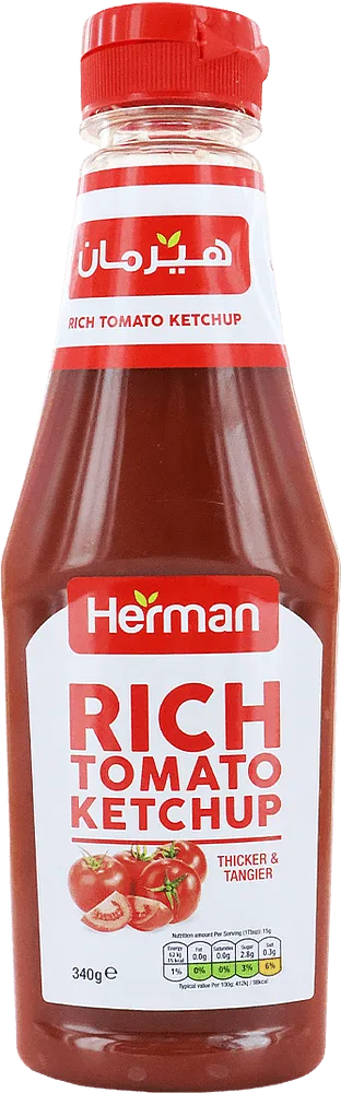 Tomato ketchup "Herman Rich" 340g
