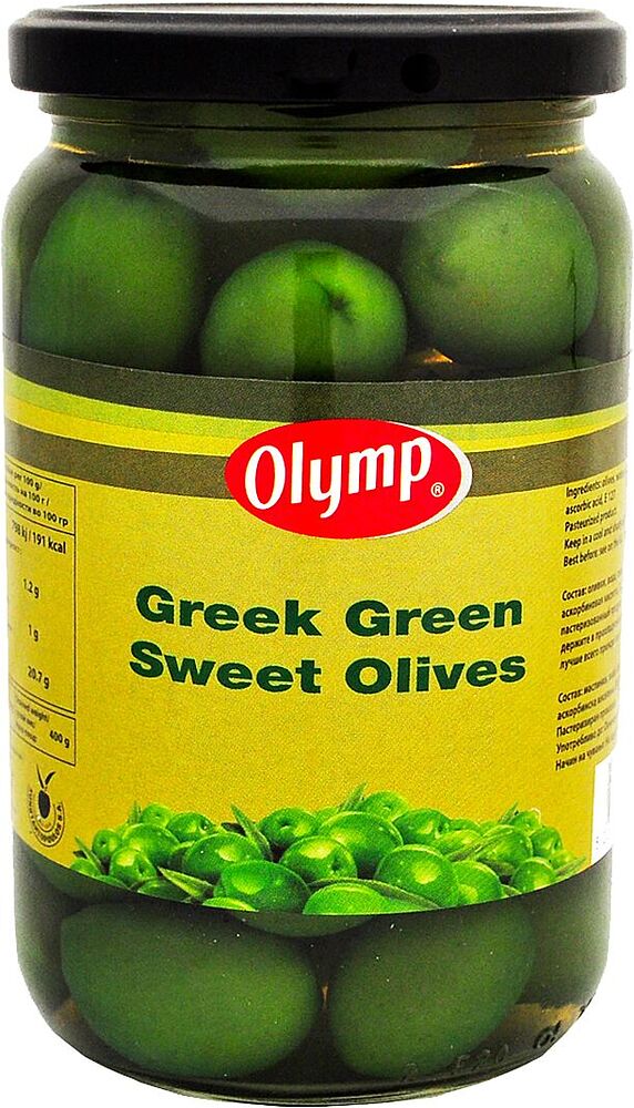 Ձիթապտուղ կանաչ կորիզով «Olymp» 720գ