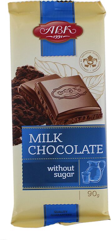 Milk chocolate bar "AVK" 90g