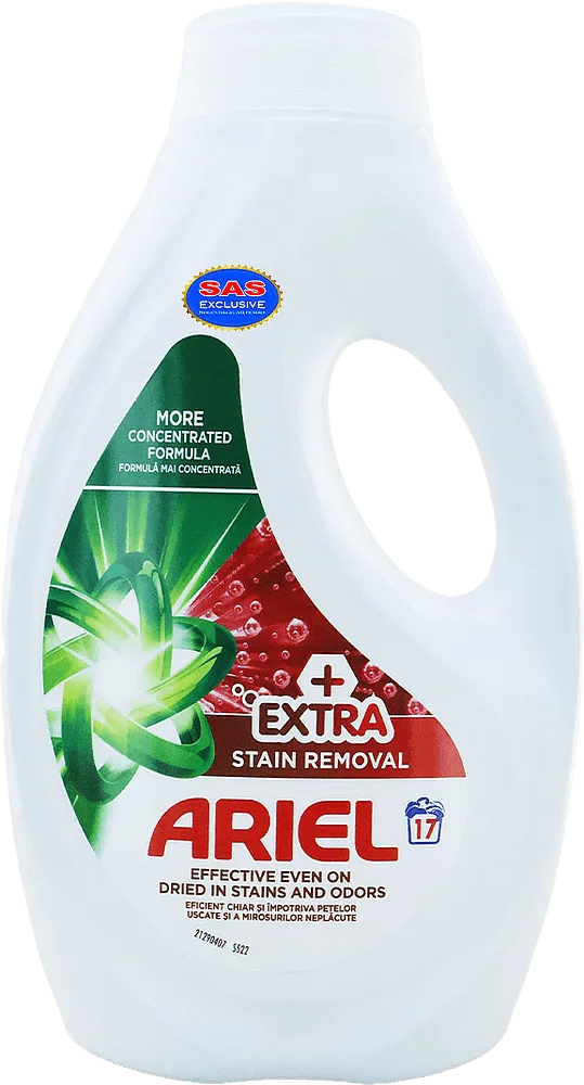 Լվացքի գել ունիվերսալ «Ariel Extra+ Strain Removal» 765մլ