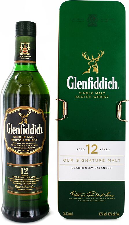 Whiskey "Glenfiddich 12 Special Reserve" 0.7l  