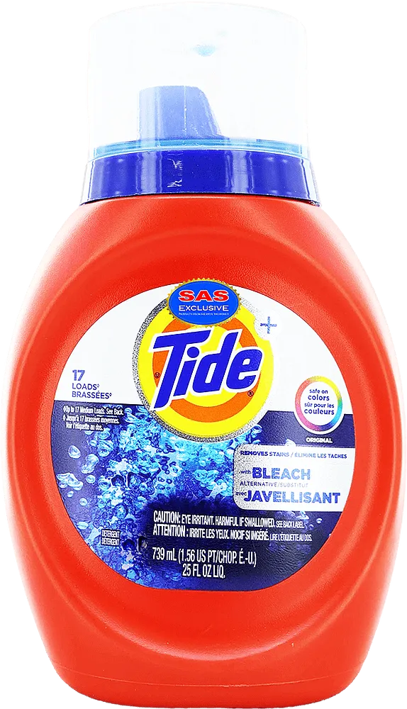 Universal washing gel "Tide Original Bleach" 739ml
