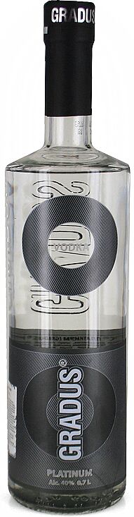 Vodka "Gradus Platinum" 0.7l  