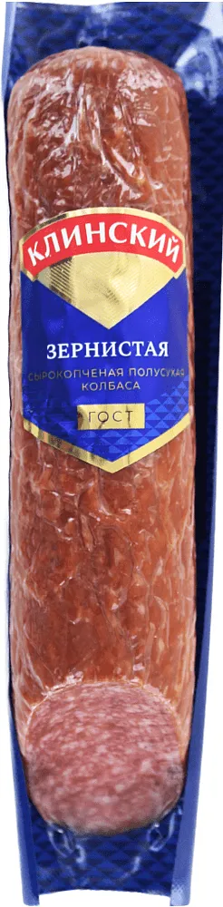 Raw smoked summer sausage "Klisnskiy Zernistaya" 300g