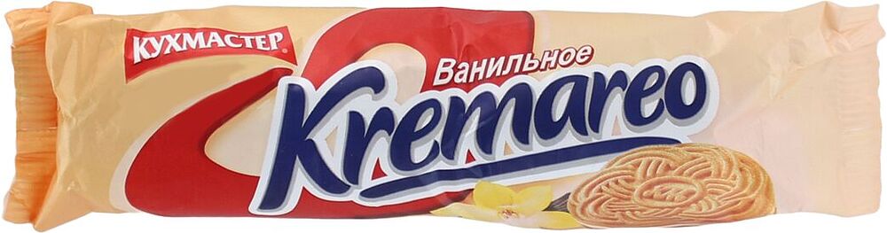 Печенье с ванильной начинкой "Кухмастер Kremareo" 100г