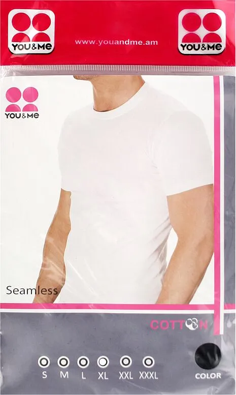 Black T-Shirt "You & Me" L