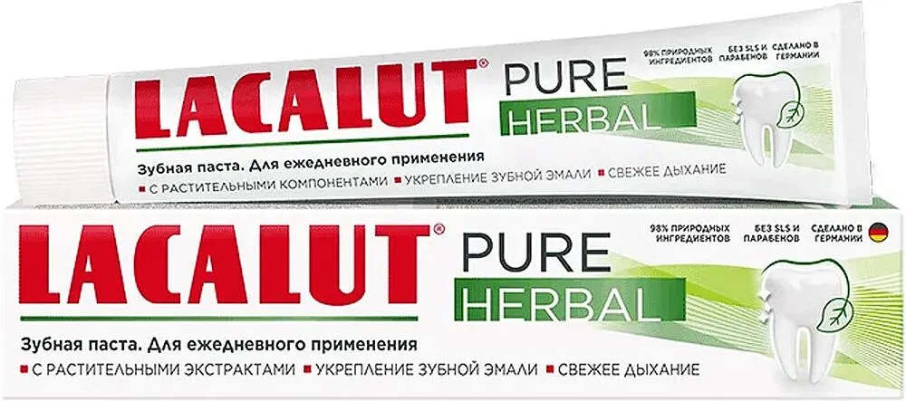 Toothpaste "Lacalut Pure Herba" 75ml

