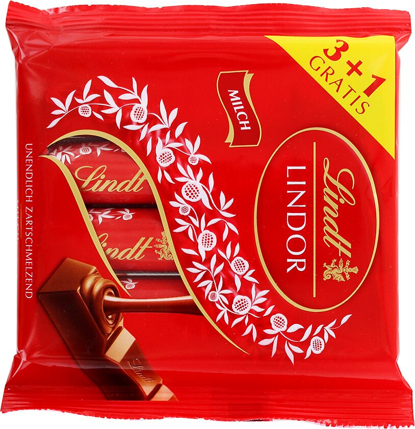 Шоколадные конфеты "Lindt Lindor" 4*25г