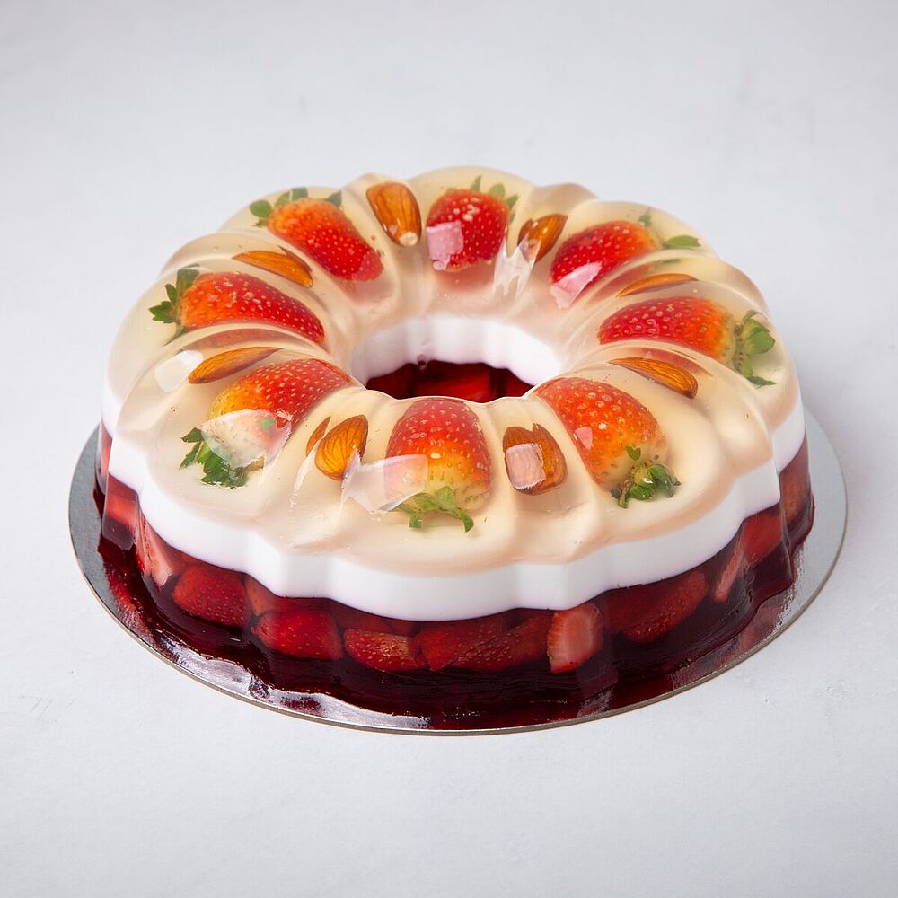 Jelly fruit cake suffle