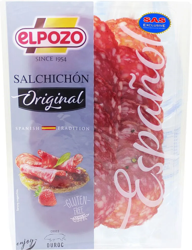 Dried salami sausage "Elpozo Salchichon Original" 80g