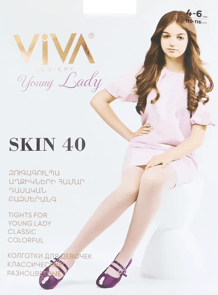 White tights "Viva Skin 40 Den"
