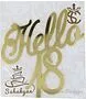 Cake decoration "Sahakyan Hello 18"