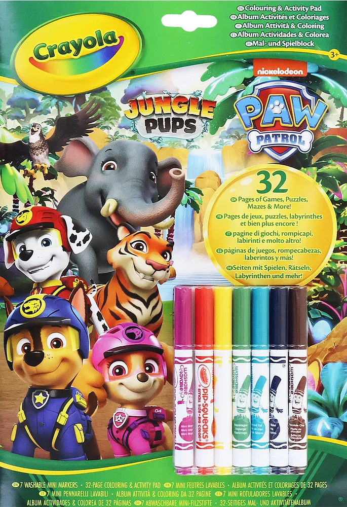 Coloring book "Crayola Jungle Pups Paw Patrol"
