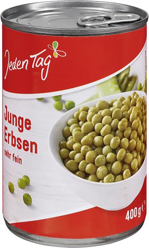 Green peas "Jeden Tag" 400g
