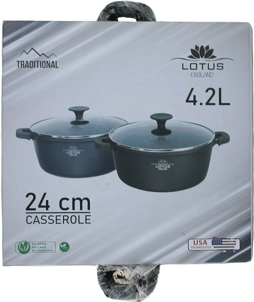 Casserole with lid "Lotus"
