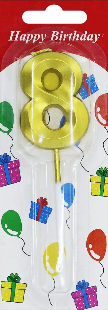 Birthday candle "Happy Birthday N8"
