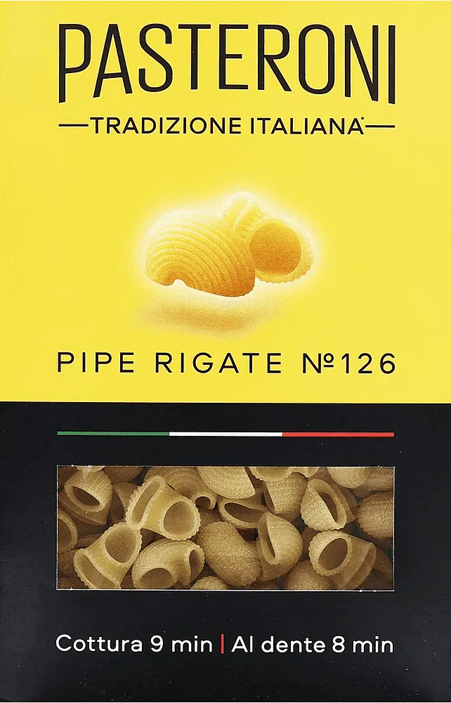 Pasta "Pasteroni Pipe Rigate №126" 400g