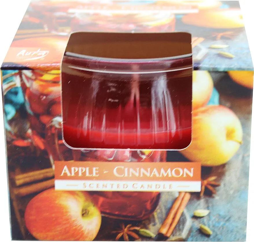Свеча ароматическая "Aura Bispol Apple Cinnamon" 1 шт
